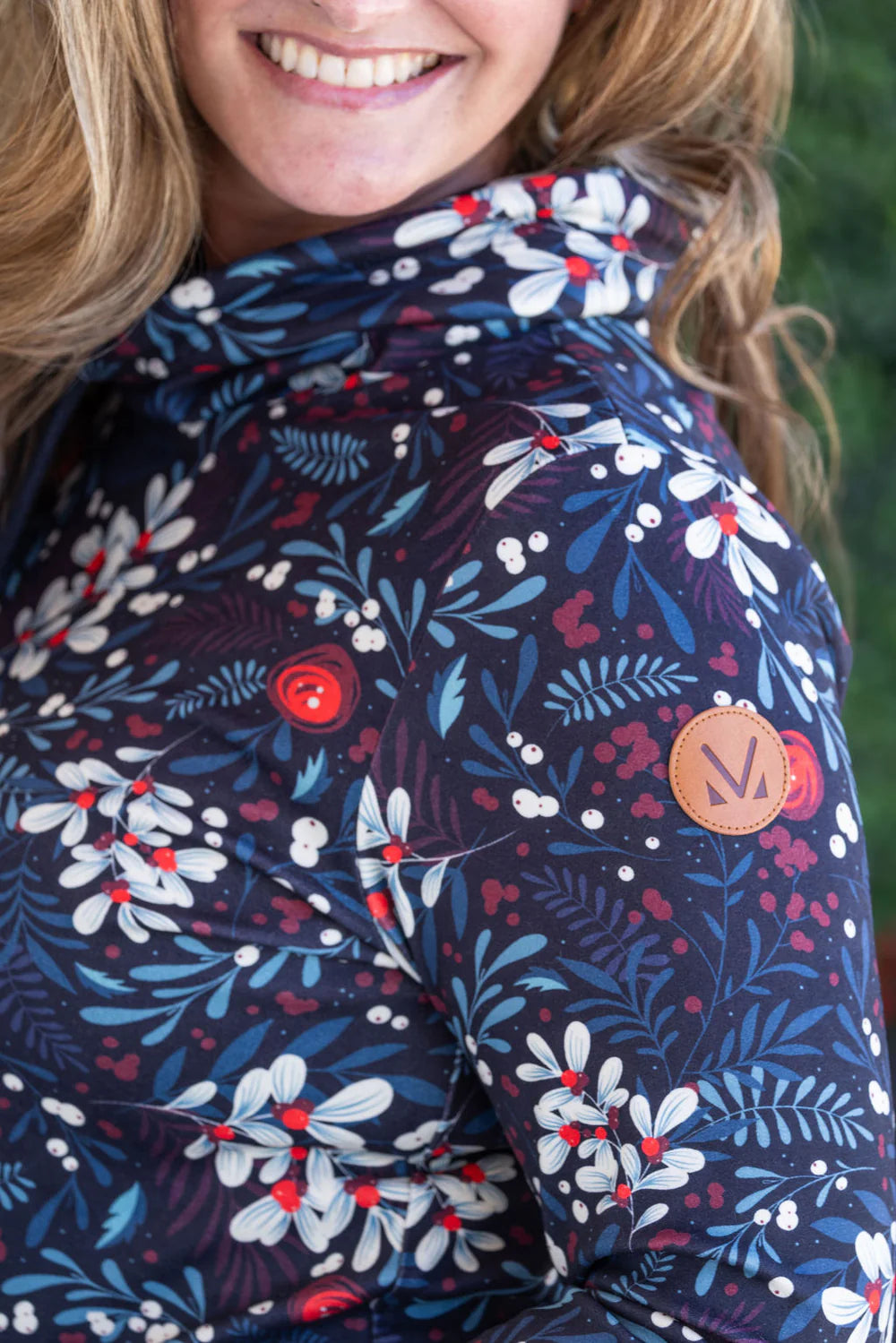 Christmas Berry Soft Funnel Neck