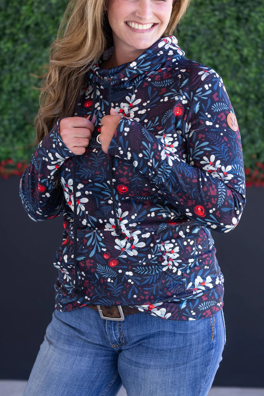 Christmas Berry Soft Funnel Neck