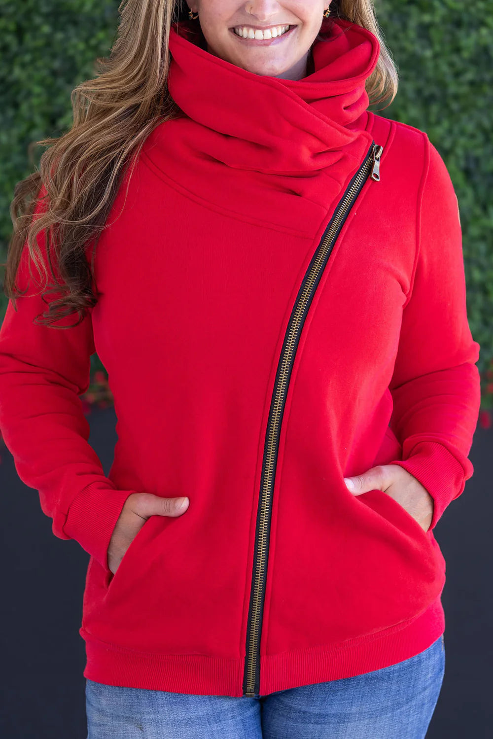 Red Zip Up Hoodie
