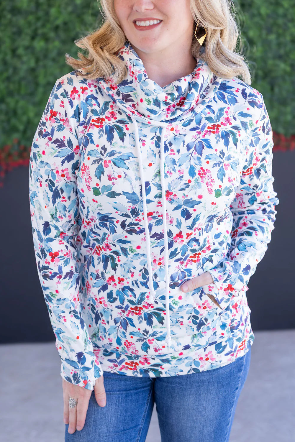 Winter Berry Soft Funnel Neck