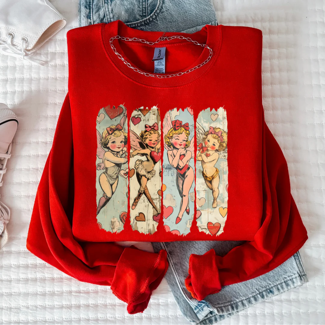 Vintage Cupid Graphic Tee or Sweatshirt