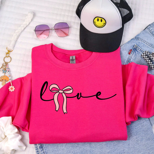 Bow Love Graphic Tee or Sweatshirt