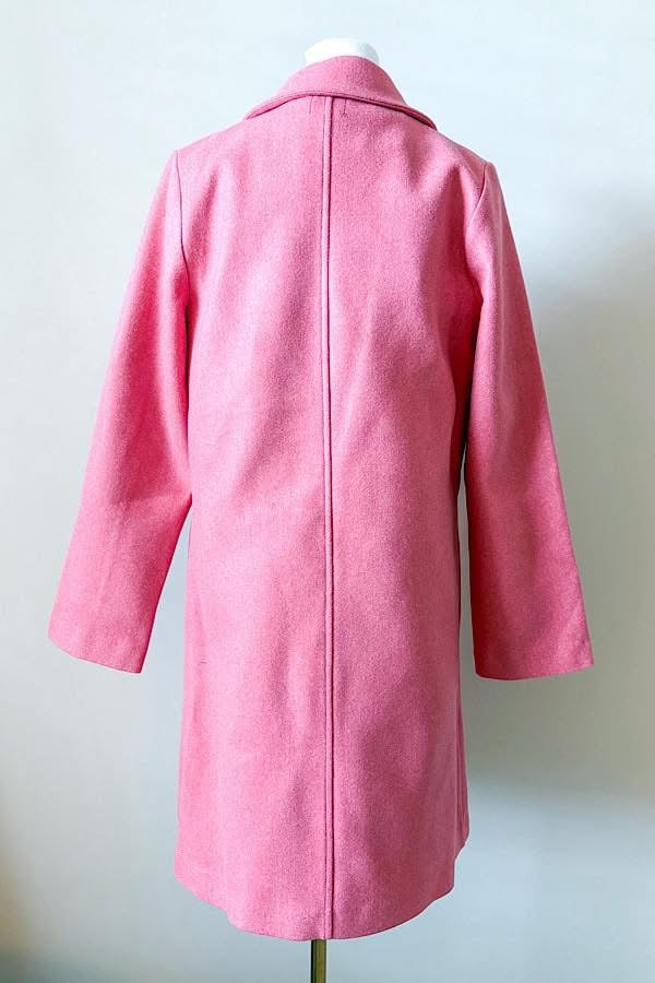 Pink Mid-Length Coat