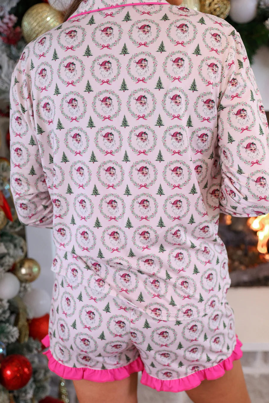Santa’s Favorite Ruffle Pajama Set