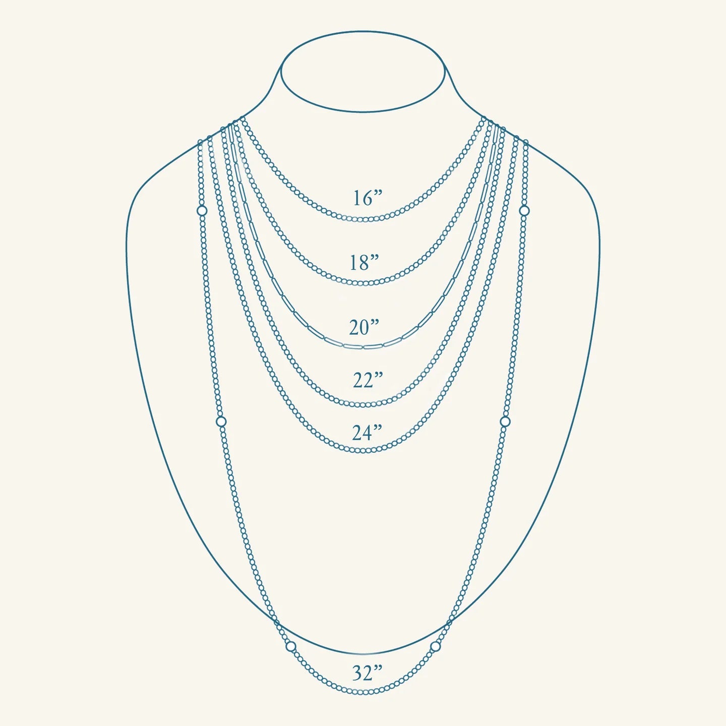 Antiqued Gold Puffy Heart Mixed Chain Necklace