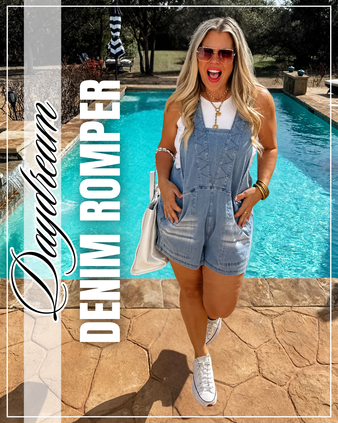 Pre Order: Daydream Denim Romper