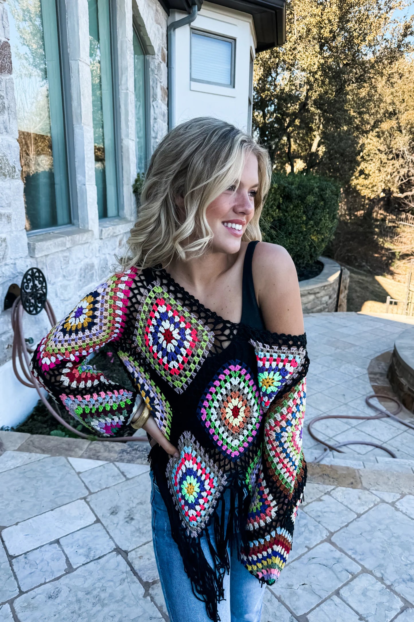 Pre Order: Boho Crochet Knit Tops