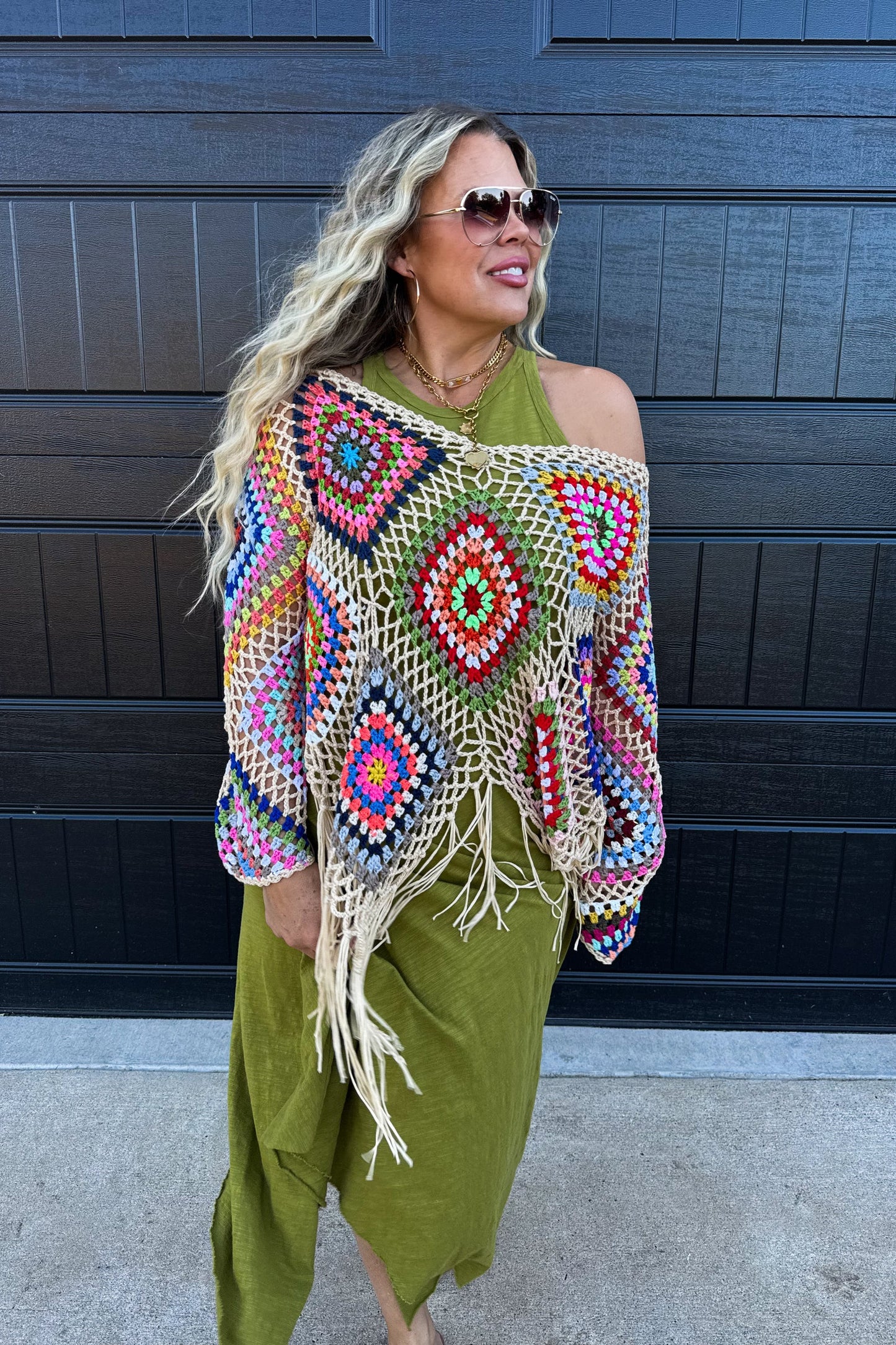 Pre Order: Boho Crochet Knit Tops