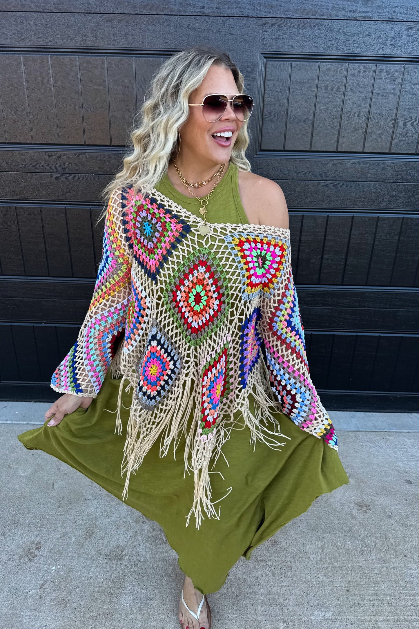 Pre Order: Boho Crochet Knit Tops