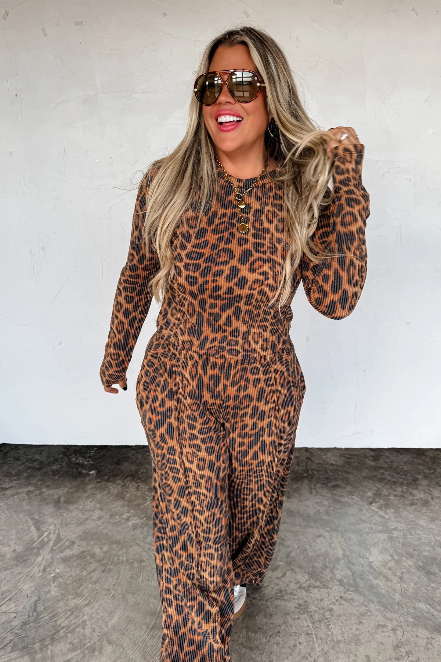 Pre Order: Haven Cheetah Lounge Set