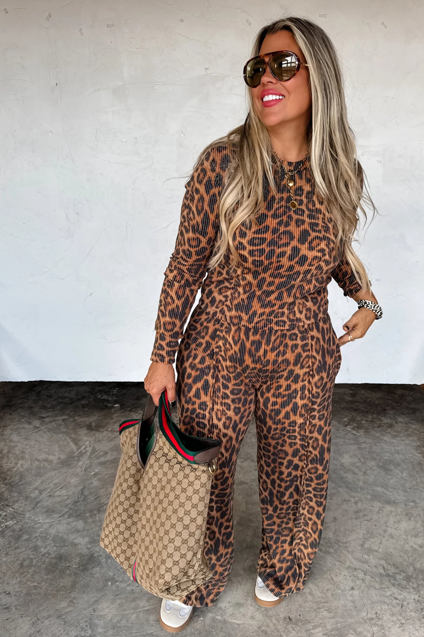 Pre Order: Haven Cheetah Lounge Set