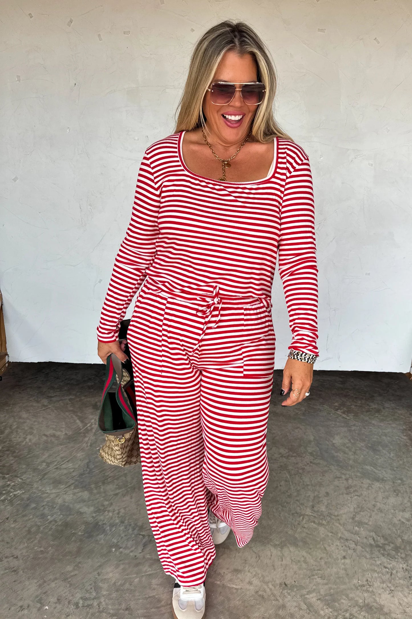 Pre Order: Haddie Stripe Lounge Set **Limited Qtys**