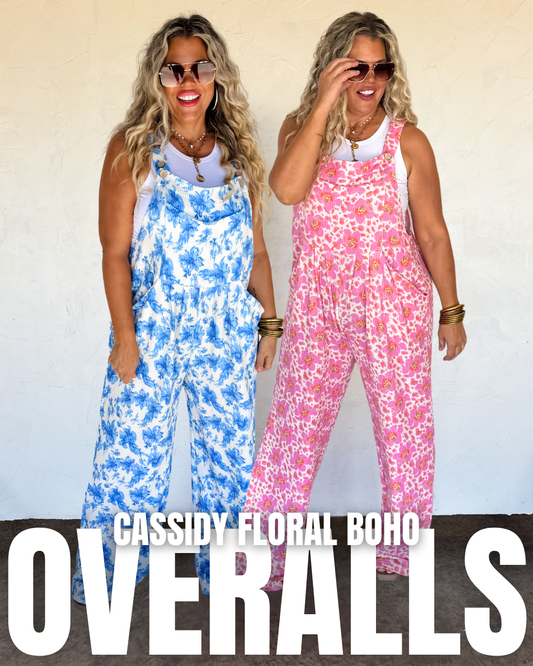 Cassidy Floral Boho Overalls
