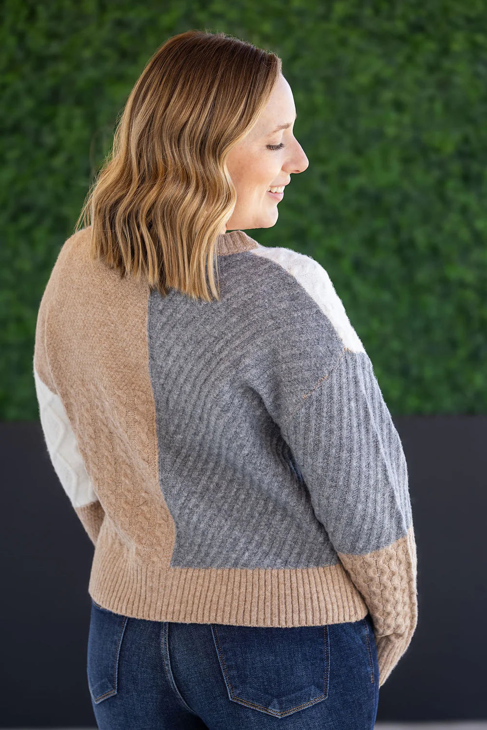 Cozy Color Block Cardigan