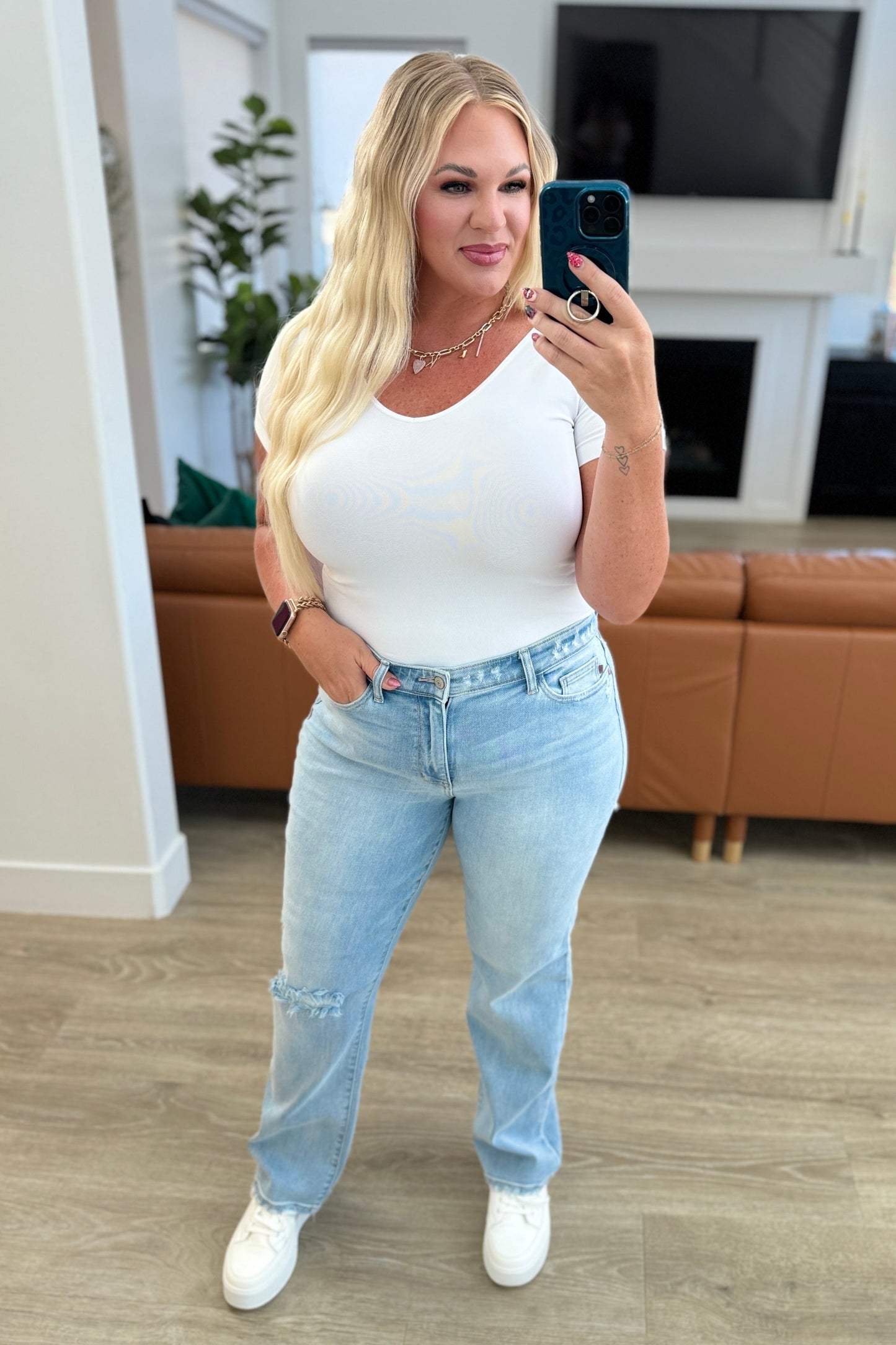 Judy Blue High Rise 90's Straight Jeans