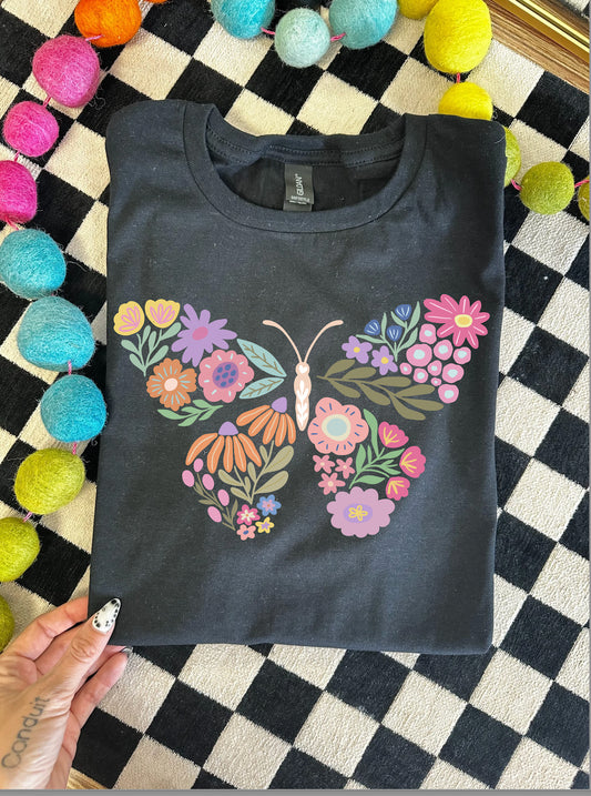 Boho Butterfly Graphic Tee or Sweatshirt