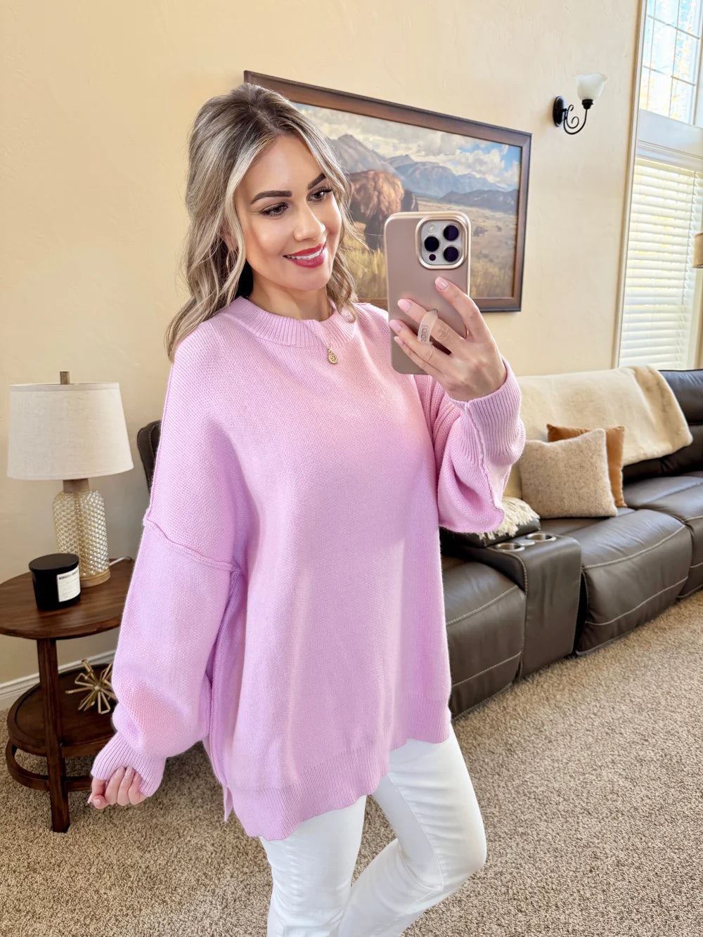 Cozy Sweater - Lilac
