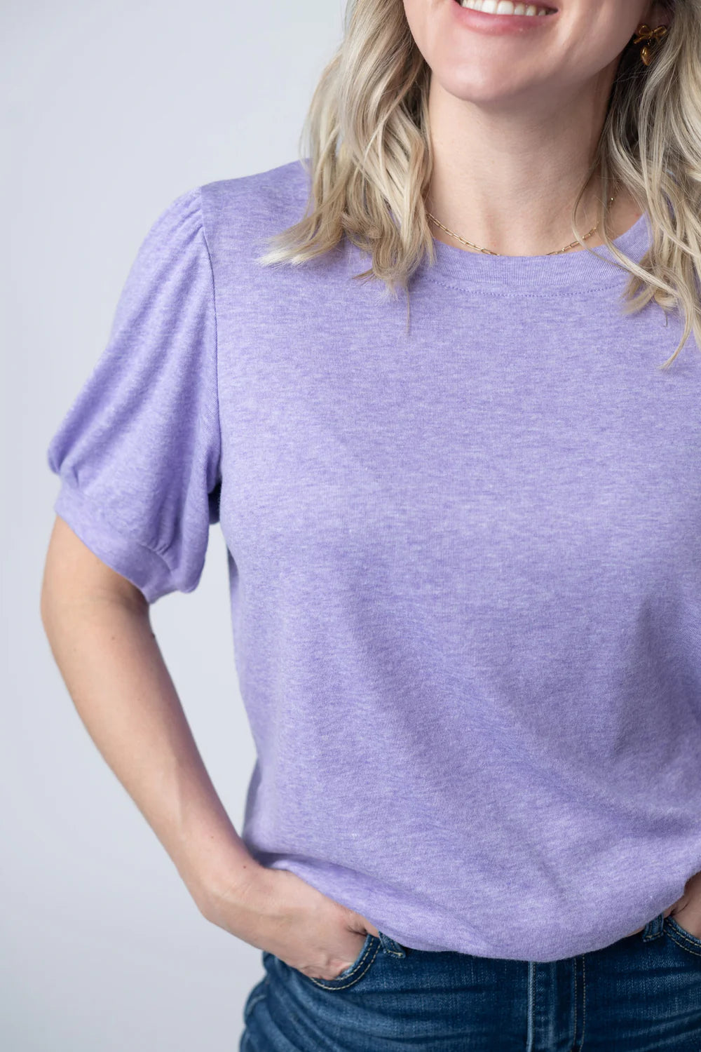 Cozy Top - Heathered Purple