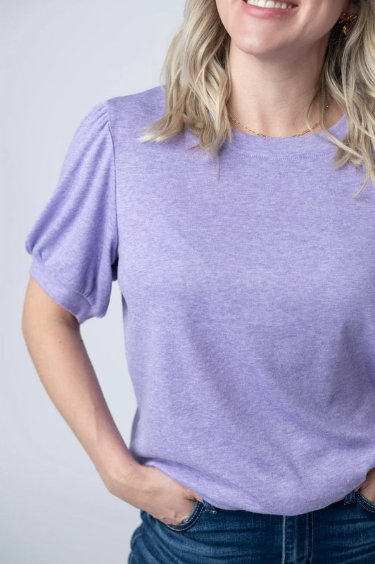 Cozy Top - Heathered Purple