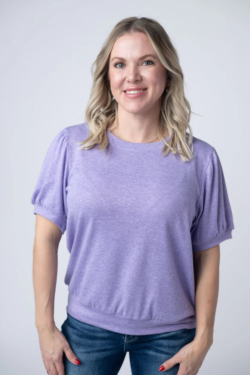 Cozy Top - Heathered Purple