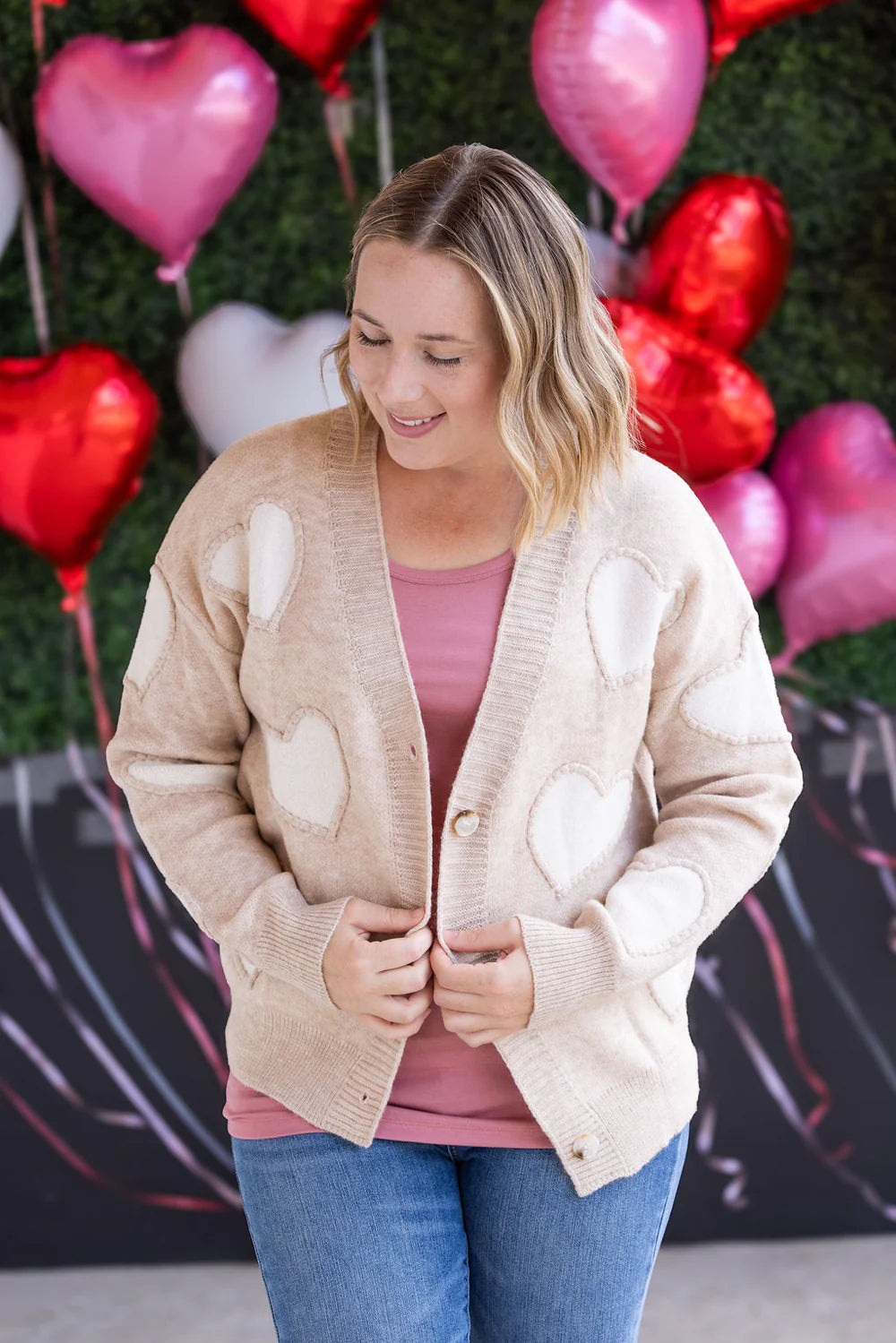 Sweetheart Cardigan - Tan