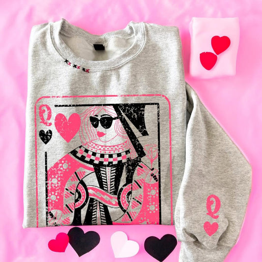 Queen of Hearts Graphic Tee or Sweatshirt