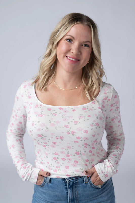 Alyssa Long Sleeve Top - Pretty in Pink