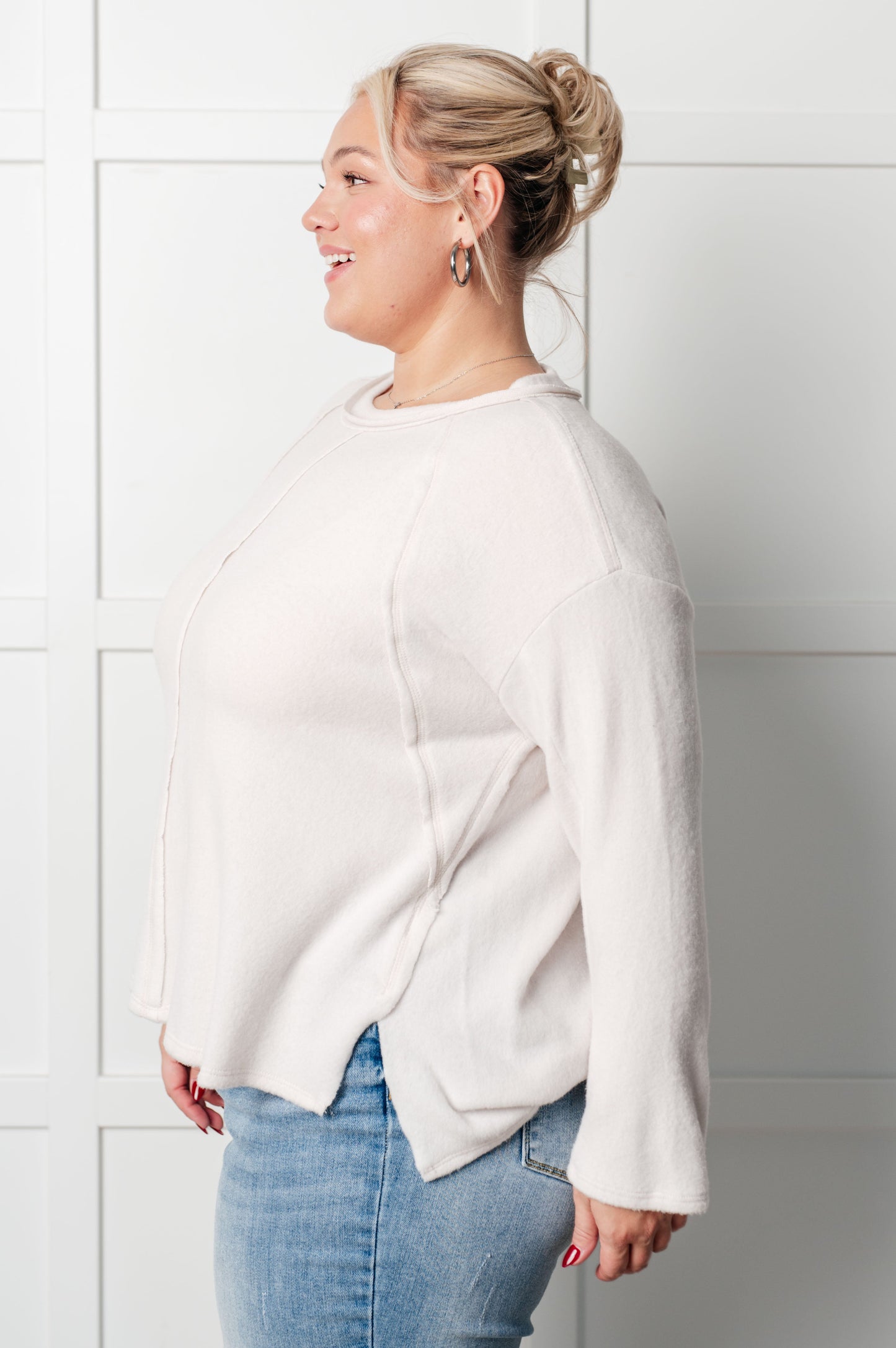 Zenana Hacci Sweater in Sand Beige