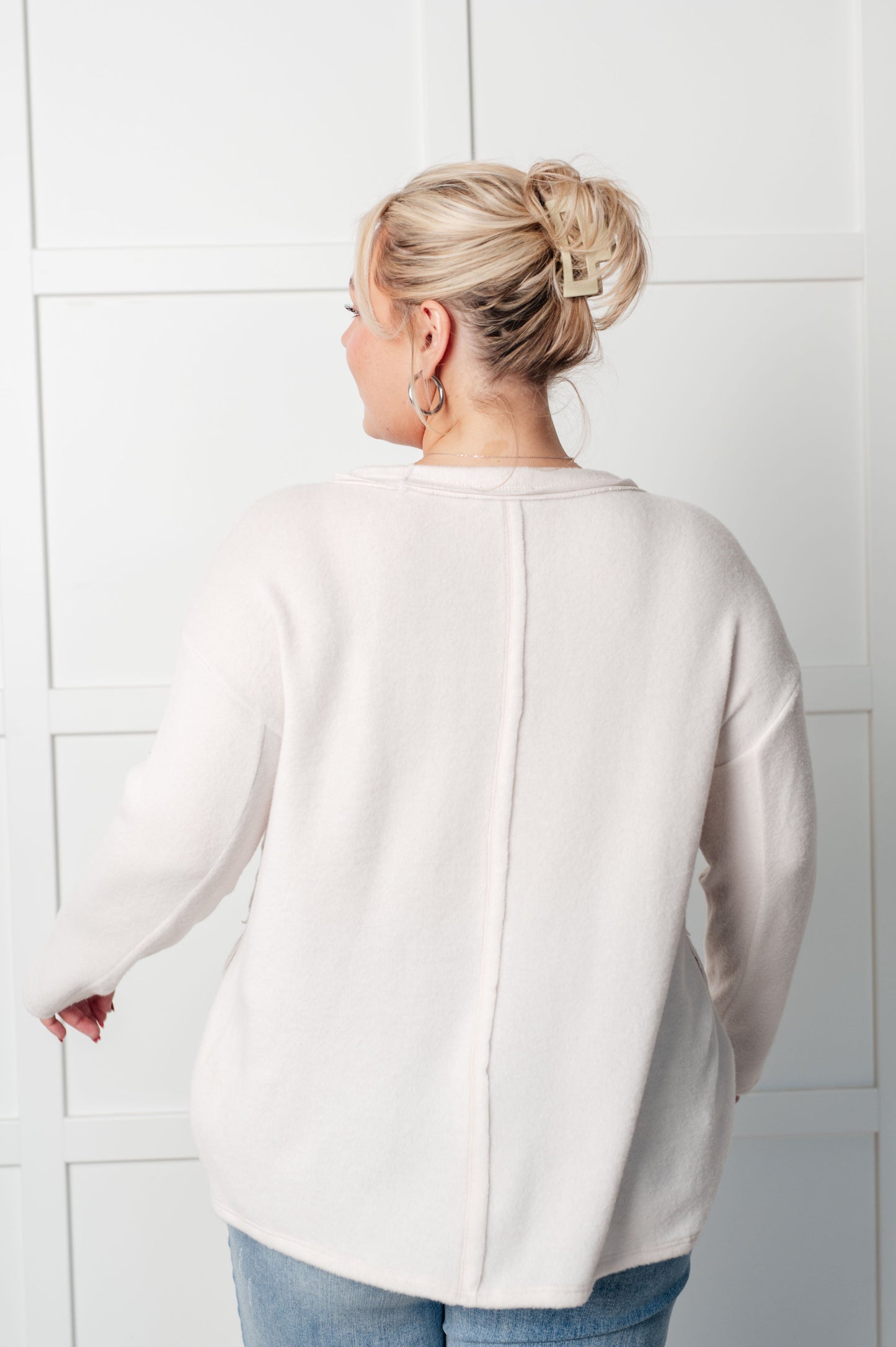 Zenana Hacci Sweater in Sand Beige