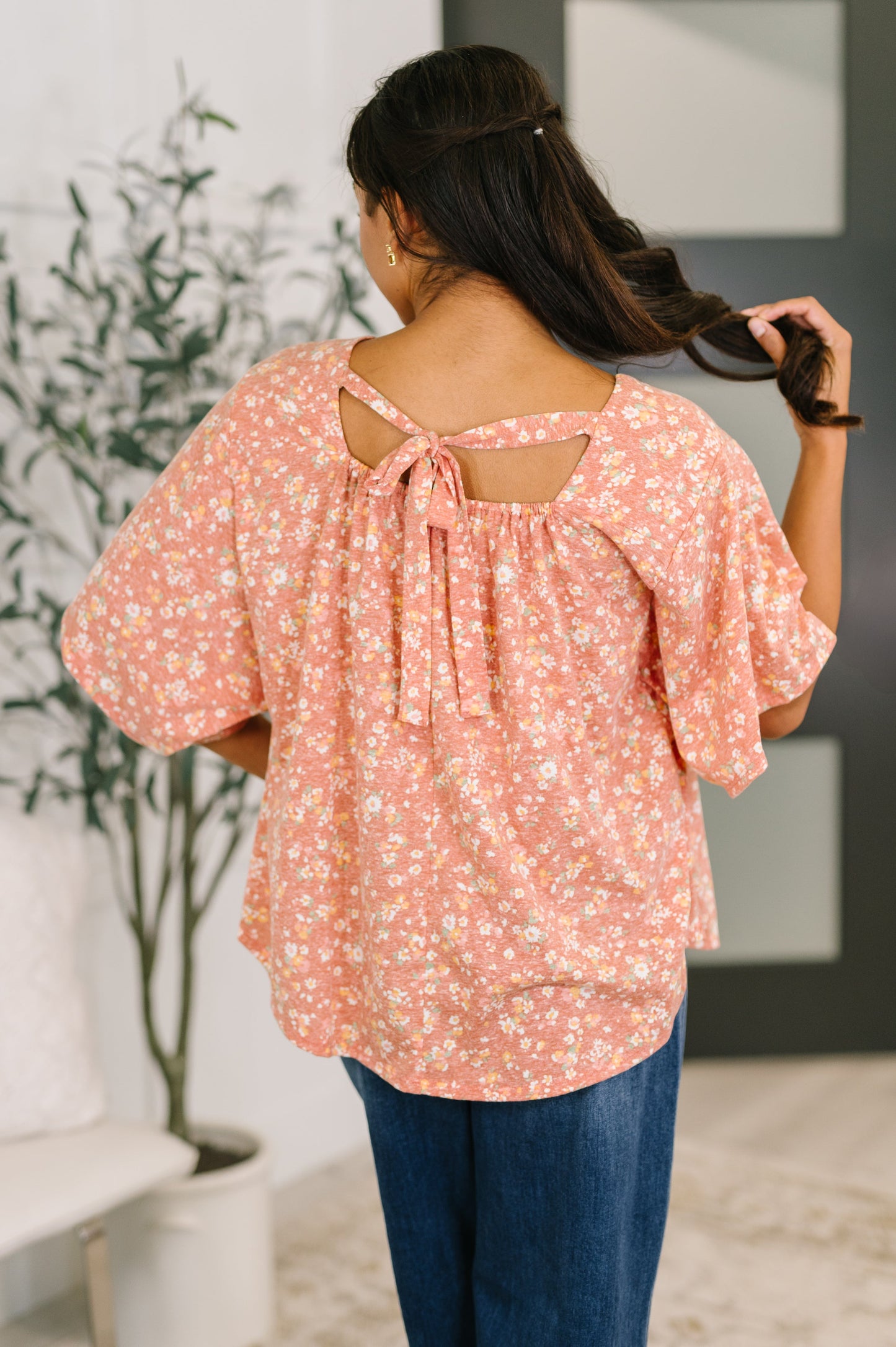 Spring Breeze Square Beck Top in Dusty Rose