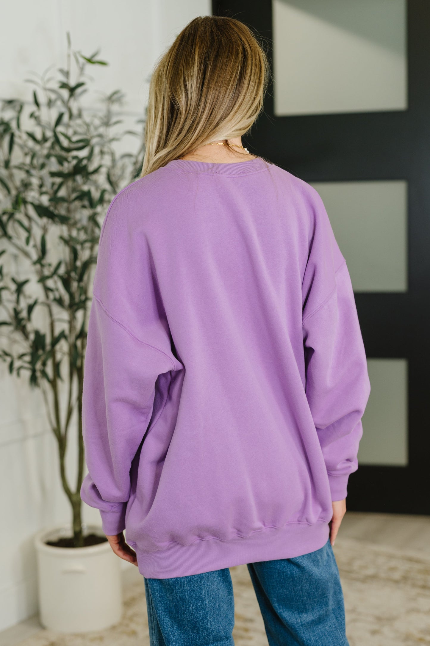 Zenana Relaxed Pullover in Lavender