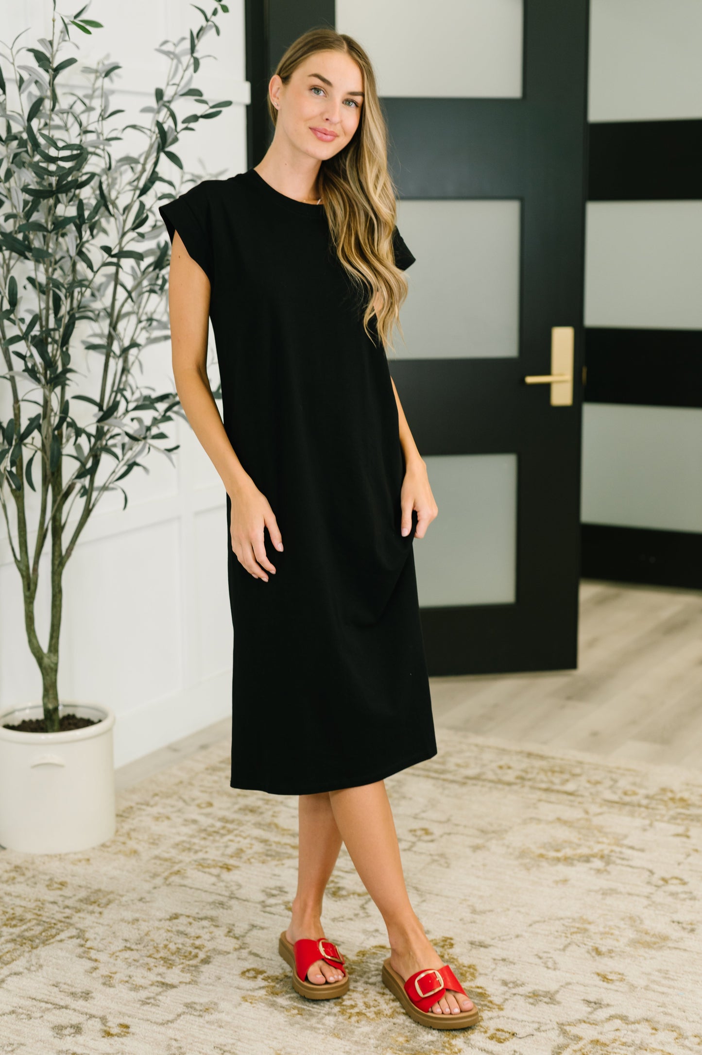 Zenana Sweet Like That Casual Dress in Black