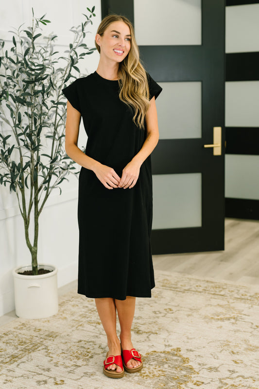Zenana Sweet Like That Casual Dress in Black