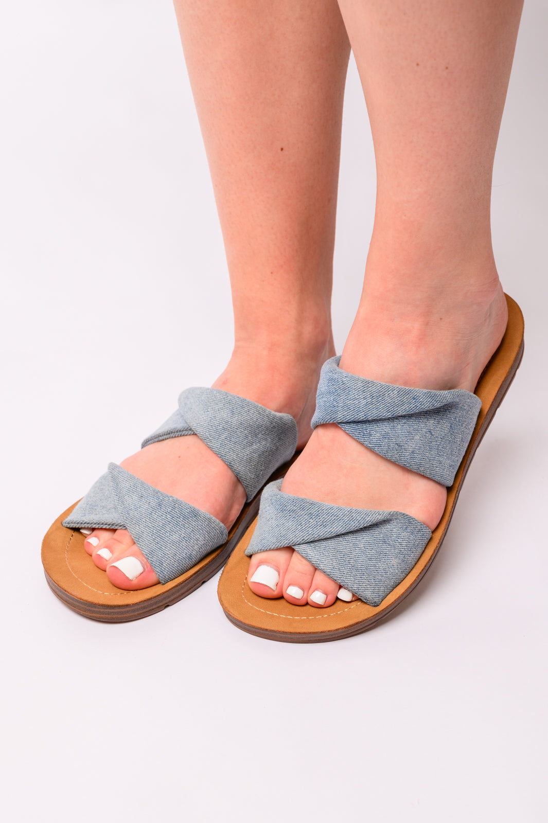 Corky’s With a Twist Sandal in Denim