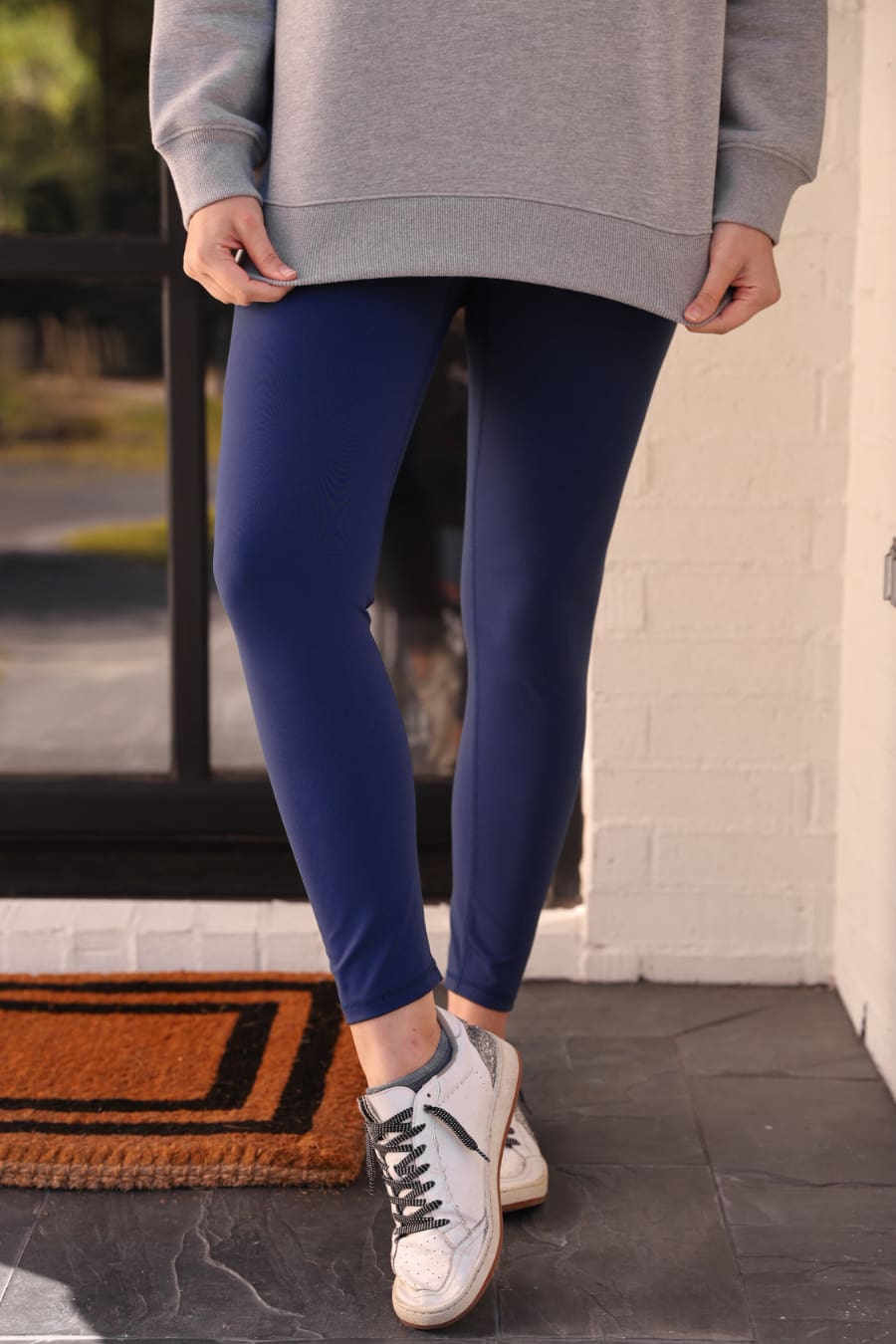 Compression Leggings- Navy