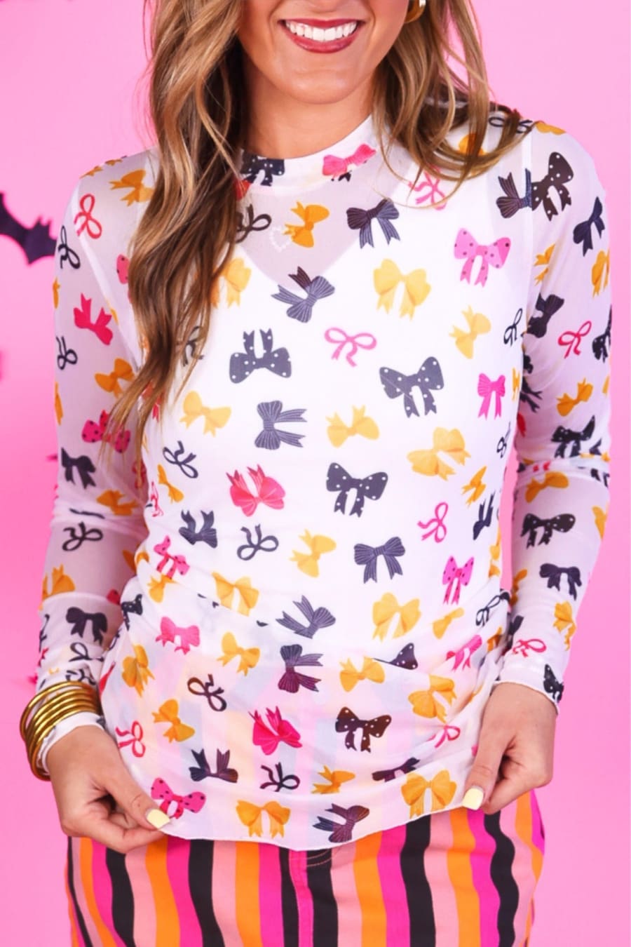 Kate Mesh Top- Boo Bows