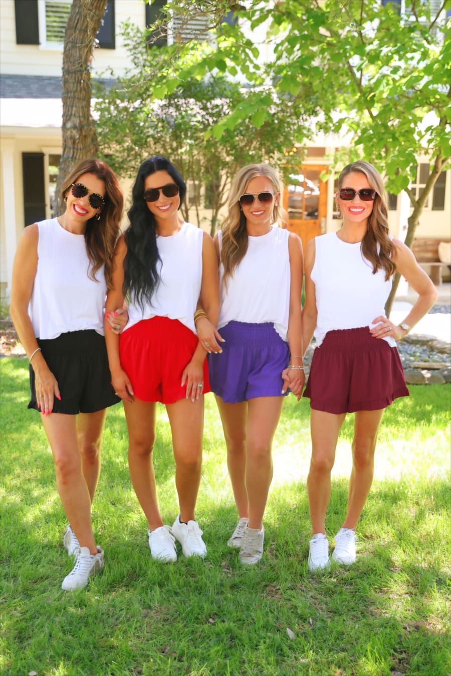 Sunny Strolls High Waisted Shorts- Black
