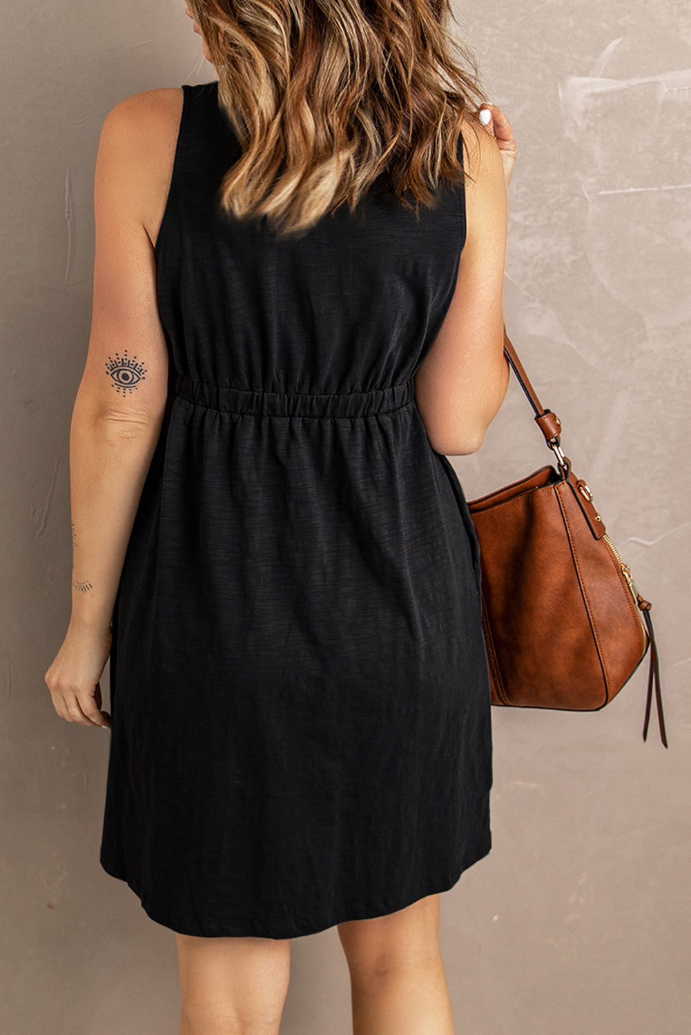 Sleeveless Button Down Dress - 12 colors